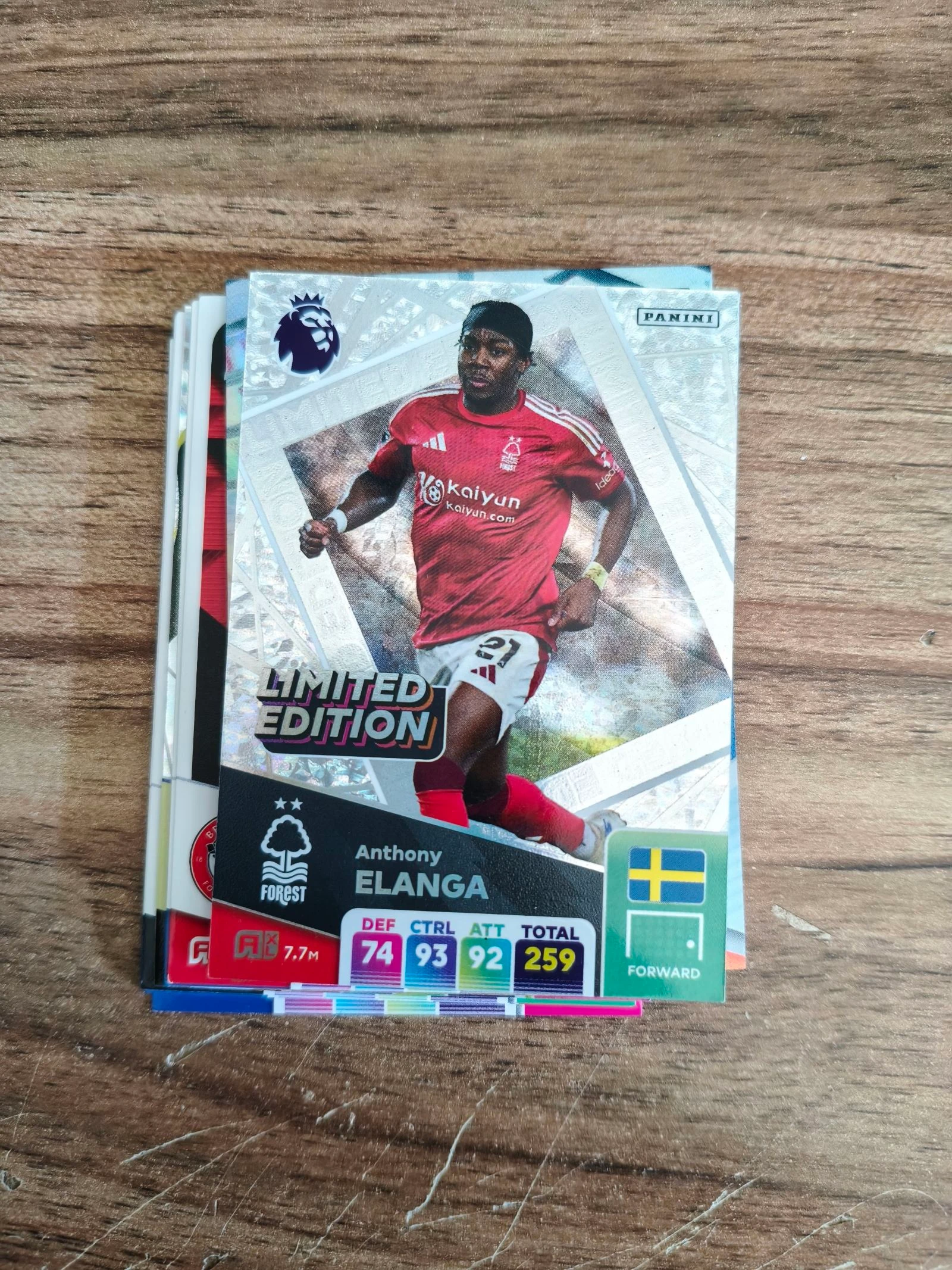 Lot de cartes de foot panini premier league 